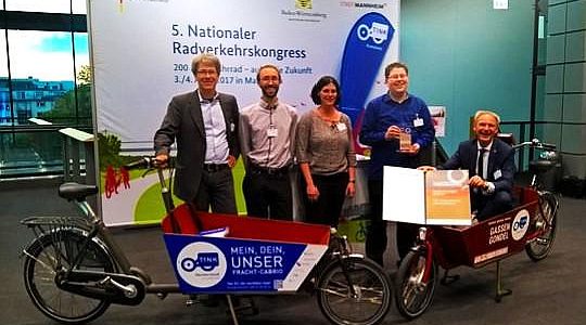 TINK gewinnt beim Deutschen Fahrradpreis 2017 einen ersten Platz